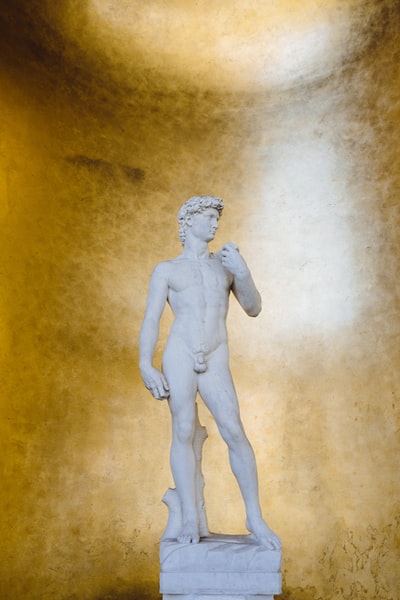 The male statue
